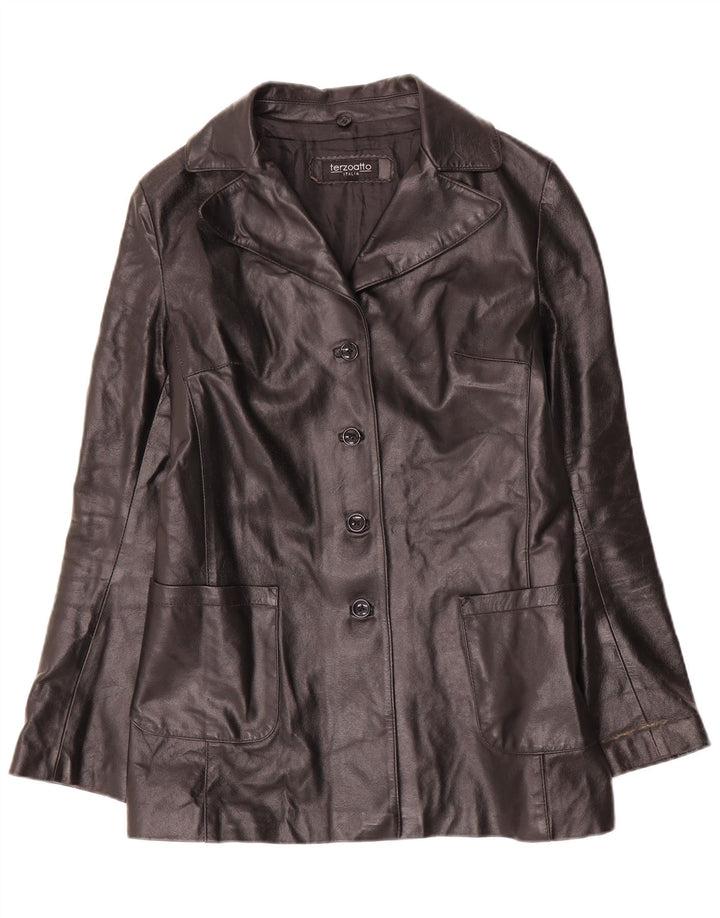 Giubbotto Pelle Donna Terzoatto IT 44 Medio Nero