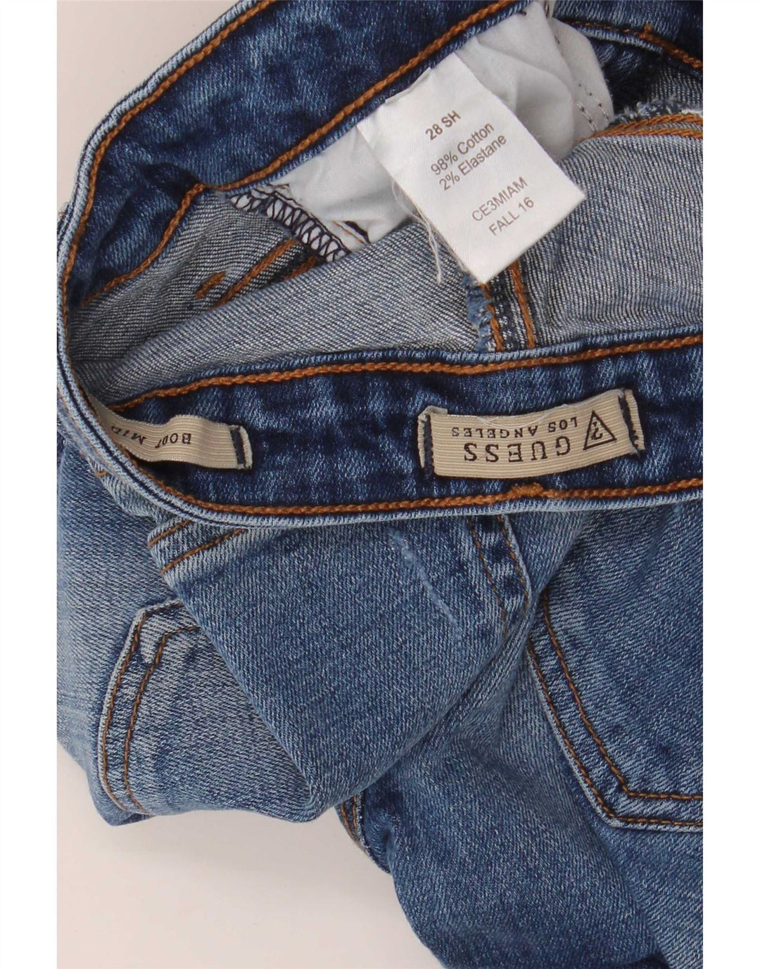 Jeans Bootcut da donna a vita media Guess W28 L29 cotone blu
