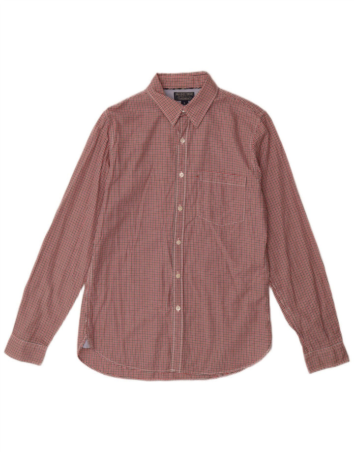 POLO RALPH LAUREN Camicia da uomo in flanella di cotone a quadri rossi piccoli