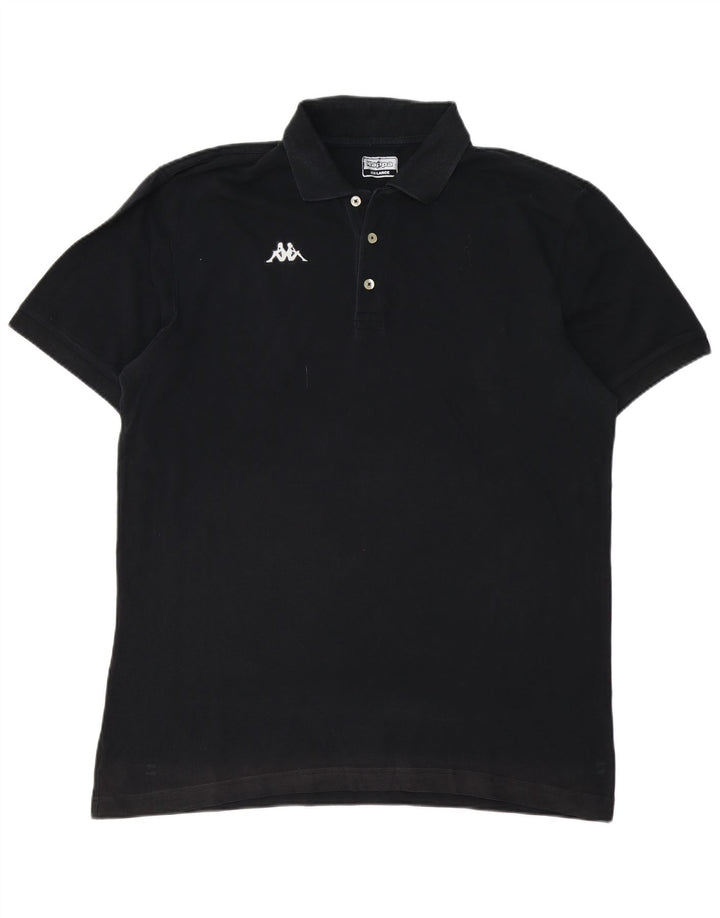 Polo da uomo KAPPA 3XL in cotone nero