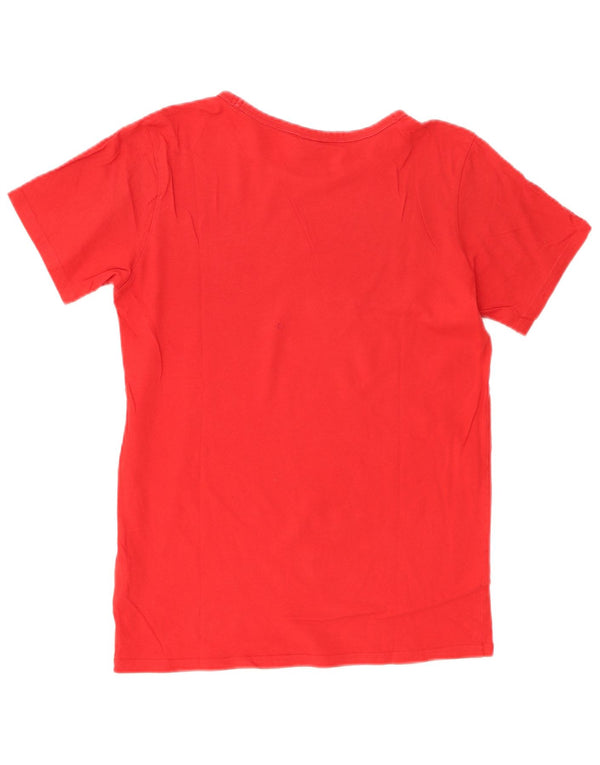 T-shirt grafica Champion da bambino 13-14 anni XL in cotone rosso