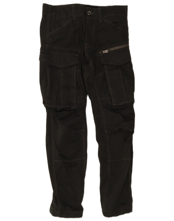 Pantaloni cargo dritti da uomo G-Star W30 L30 cotone nero