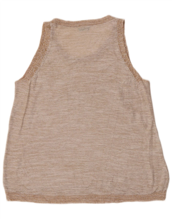 Canotta da donna Benetton Canotta UK 14 Lino beige medio
