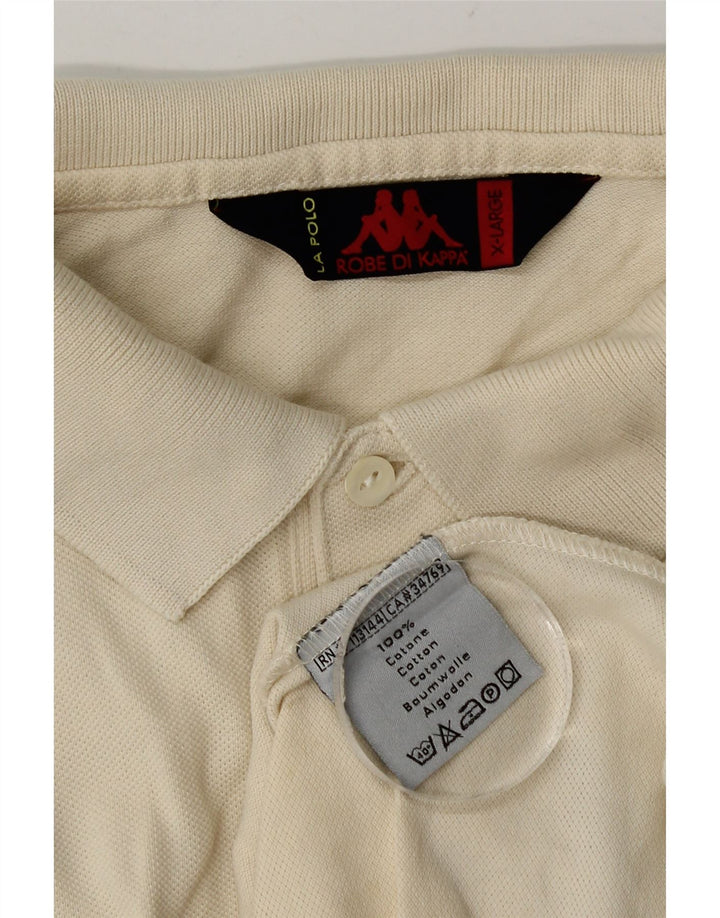 Polo Kappa Uomo XL Cotone Bianco