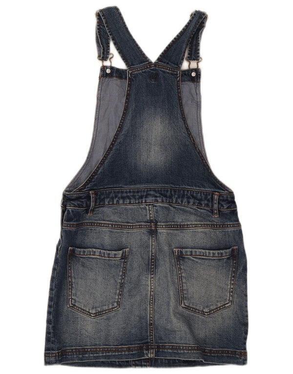 Gonna in denim salopette per ragazze Fat Face 12-13 anni W28 cotone blu