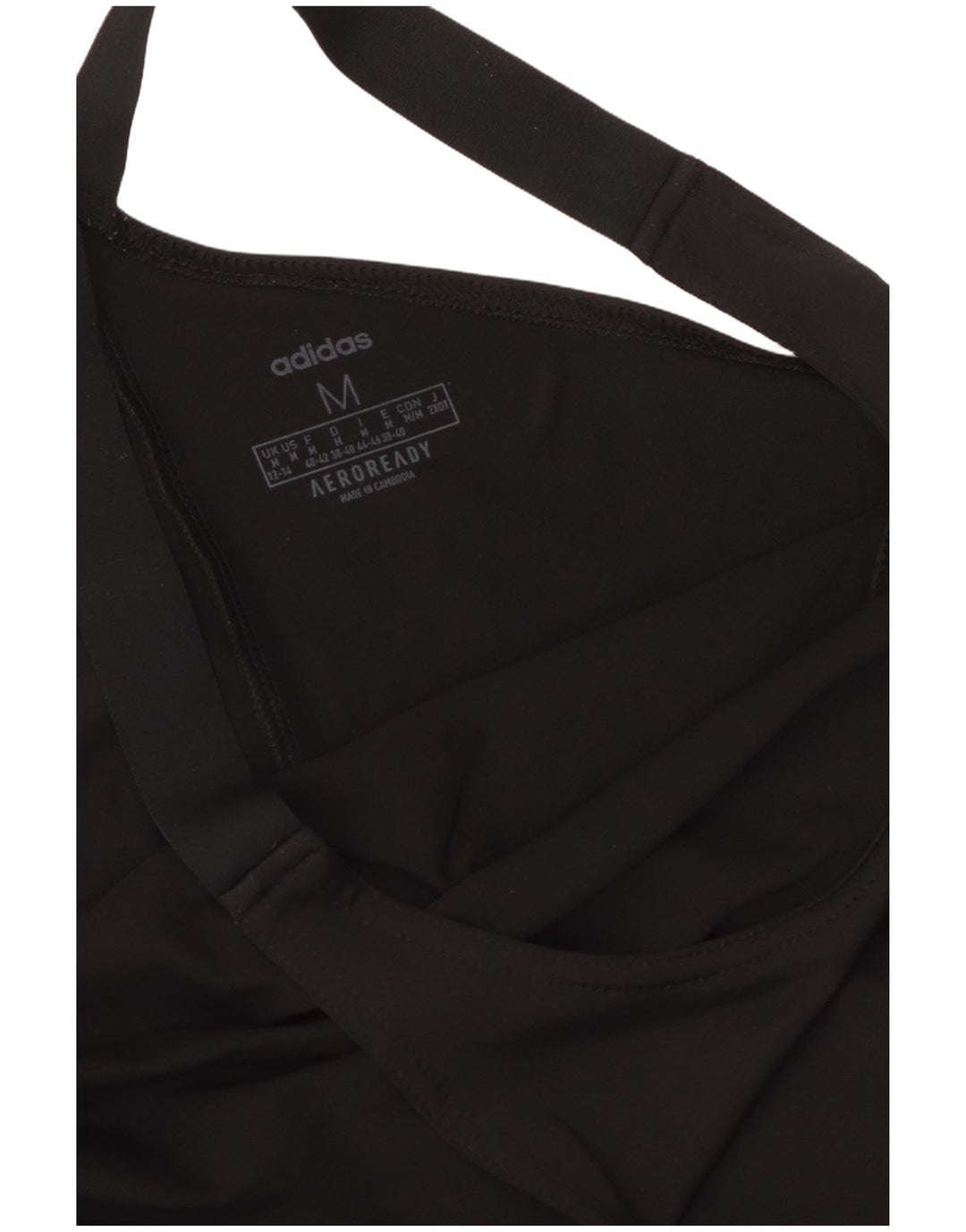 Canotta ADIDAS Aeroready da donna UK 12/14 medio nero