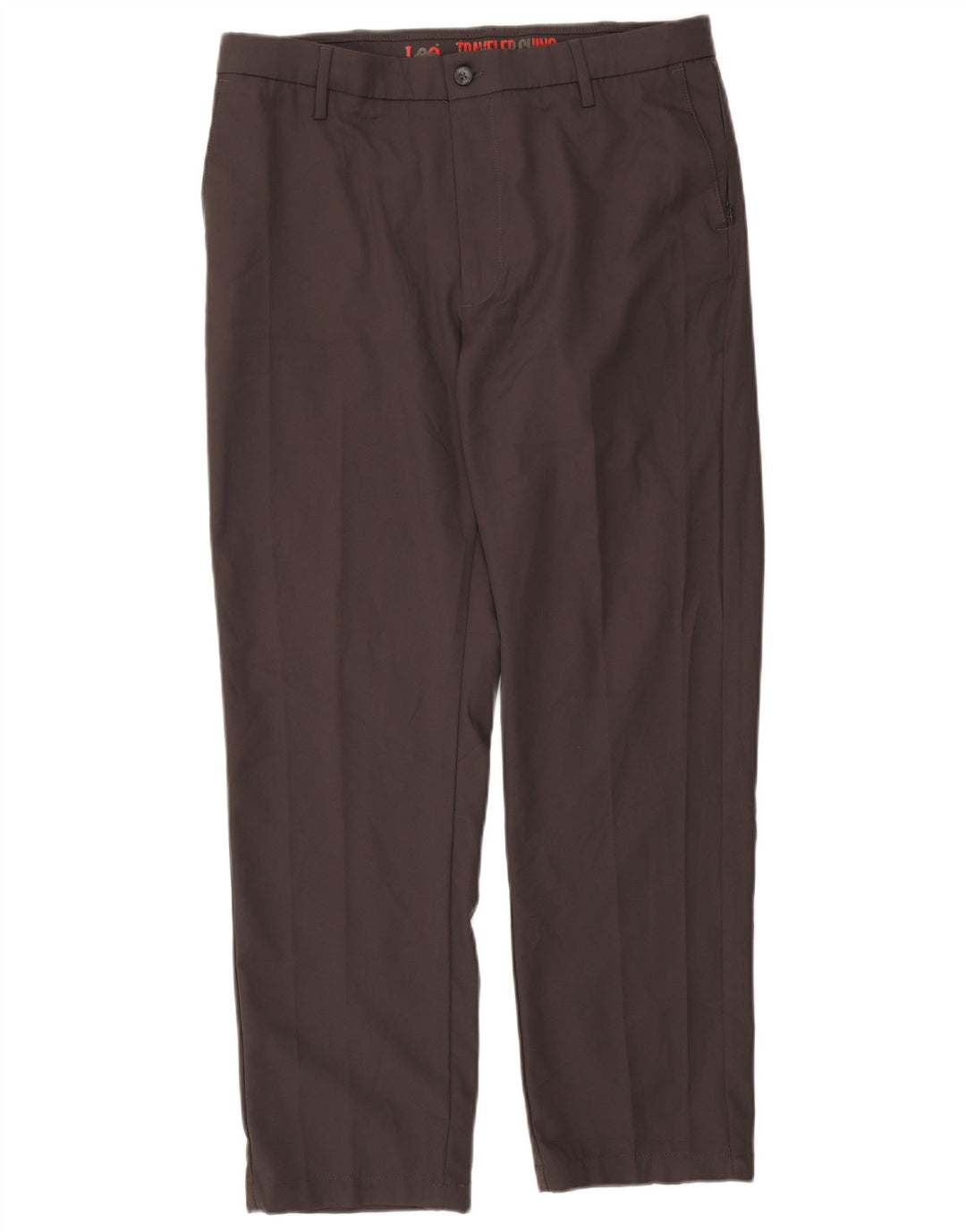 Pantaloni chino dritti da viaggio da uomo LEE W36 L32 poliestere grigio
