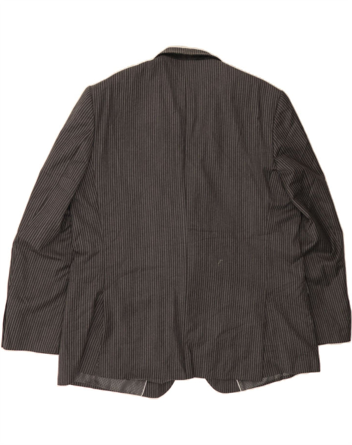 PIERRE CARDIN Mens 2 Button Blazer Jacket UK 42 XL Grey Striped Vintage Pierre Cardin and Second-Hand Pierre Cardin from Messina Hembry 