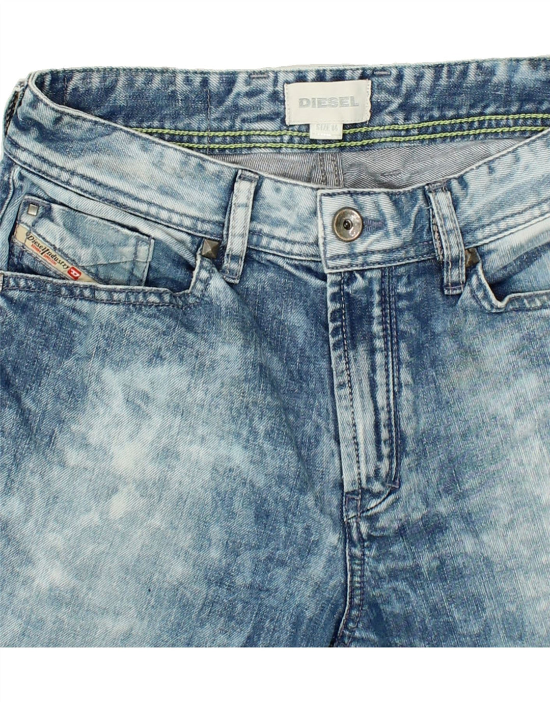 DIESEL Boys Denim Shorts 15-16 Years W28 Blue Cotton Vintage Diesel and Second-Hand Diesel from Messina Hembry 