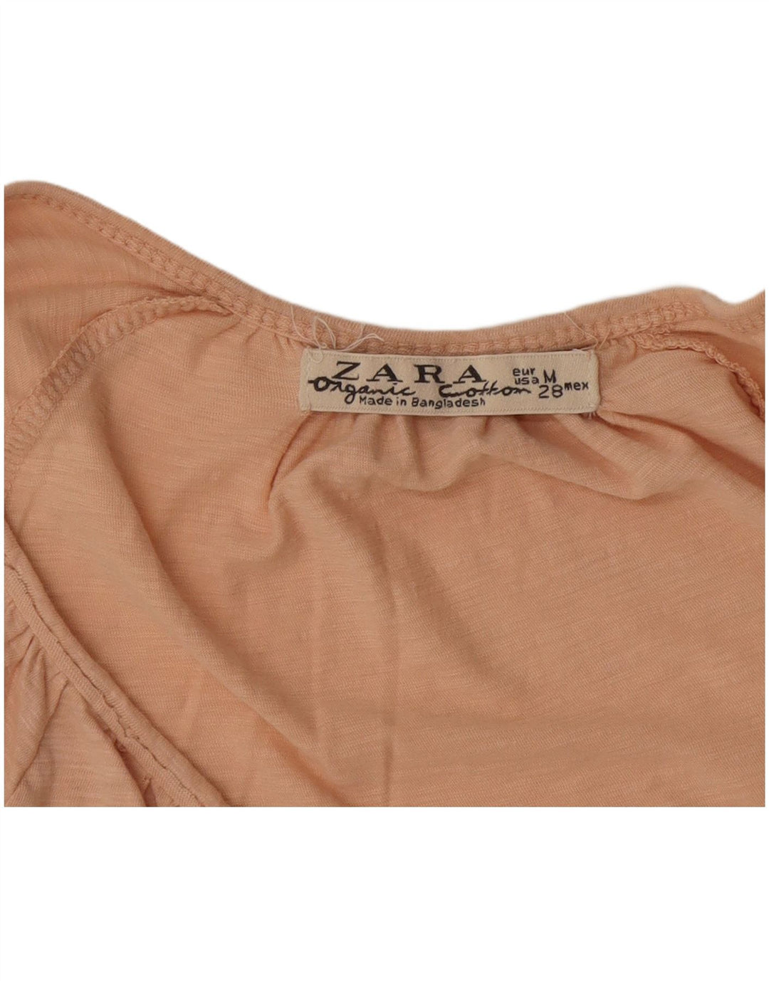 Top Zara da donna a maniche lunghe UK 12 rosa medio chiazzato