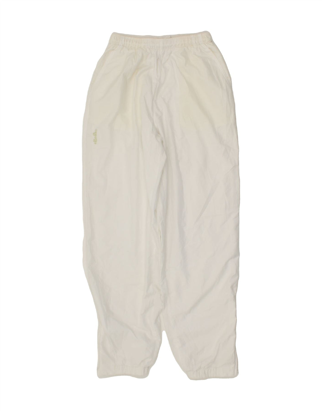 ELLESSE Womens Tracksuit Trousers Joggers IT 46 Large White Polyester Vintage Ellesse and Second-Hand Ellesse from Messina Hembry 