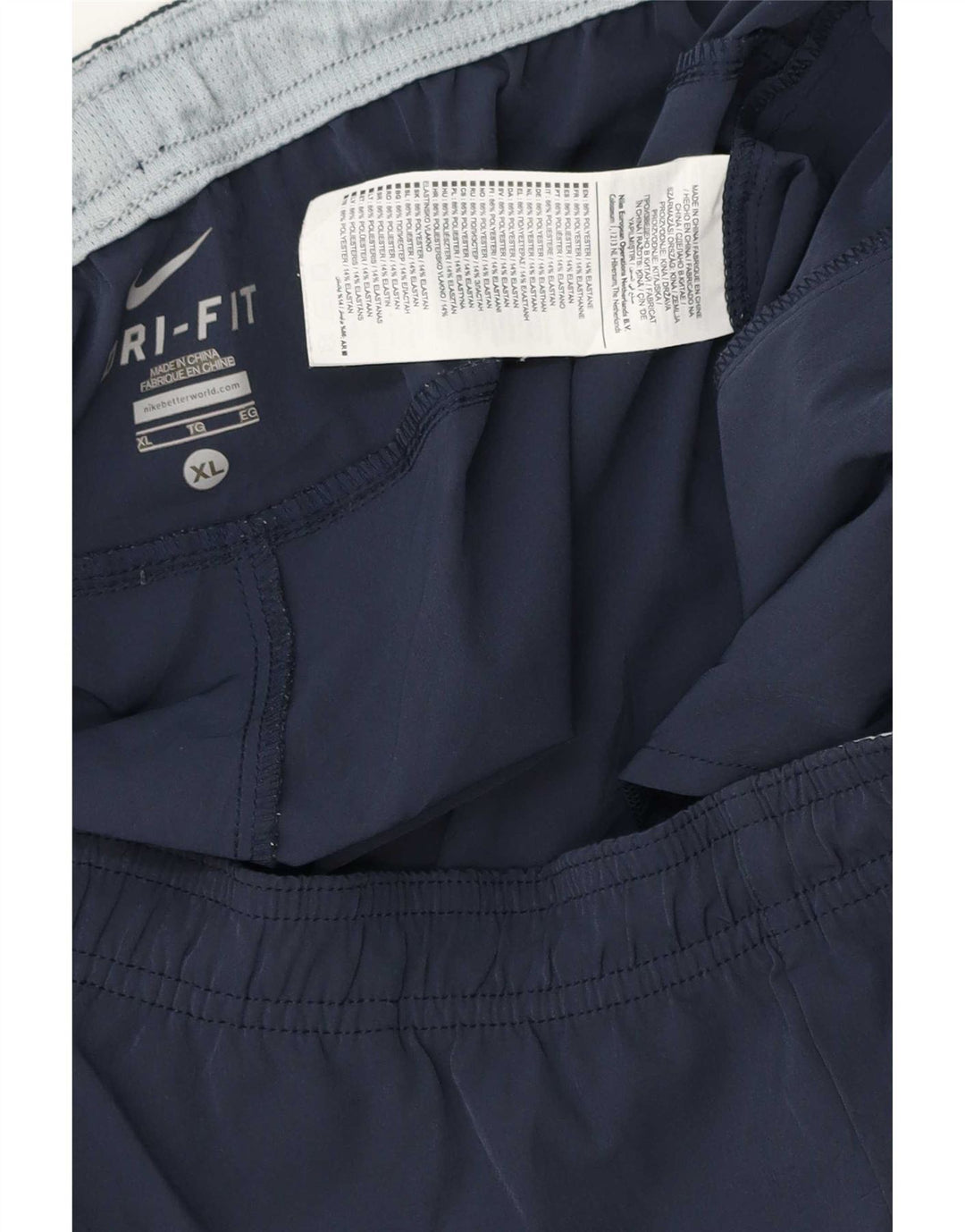 Pantaloncini sportivi Nike da uomo XL blu navy in poliestere