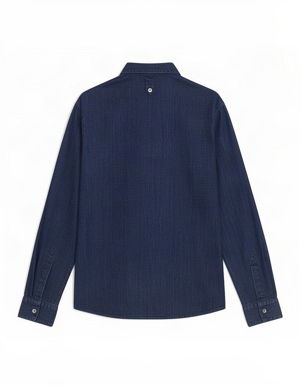 Camicia Trussardi Jeans da donna vestibilità ampia UK 10 piccola in cotone blu navy