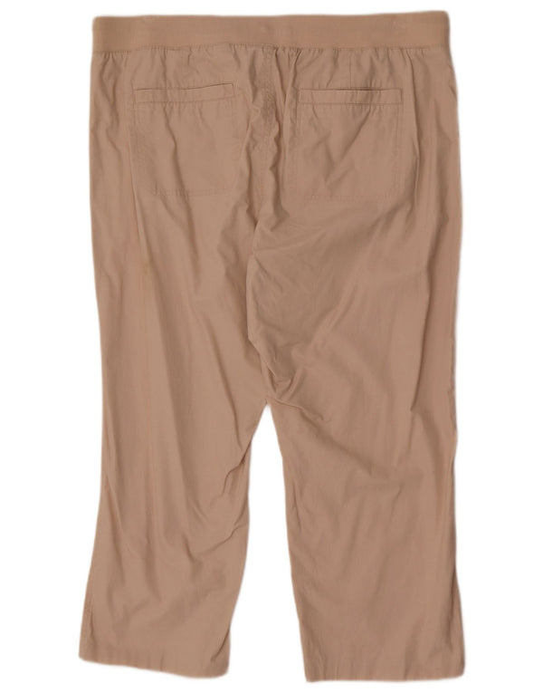 Pantaloni corti dritti da donna Marks & Spencer UK 20 2XL W40 L25 Beige