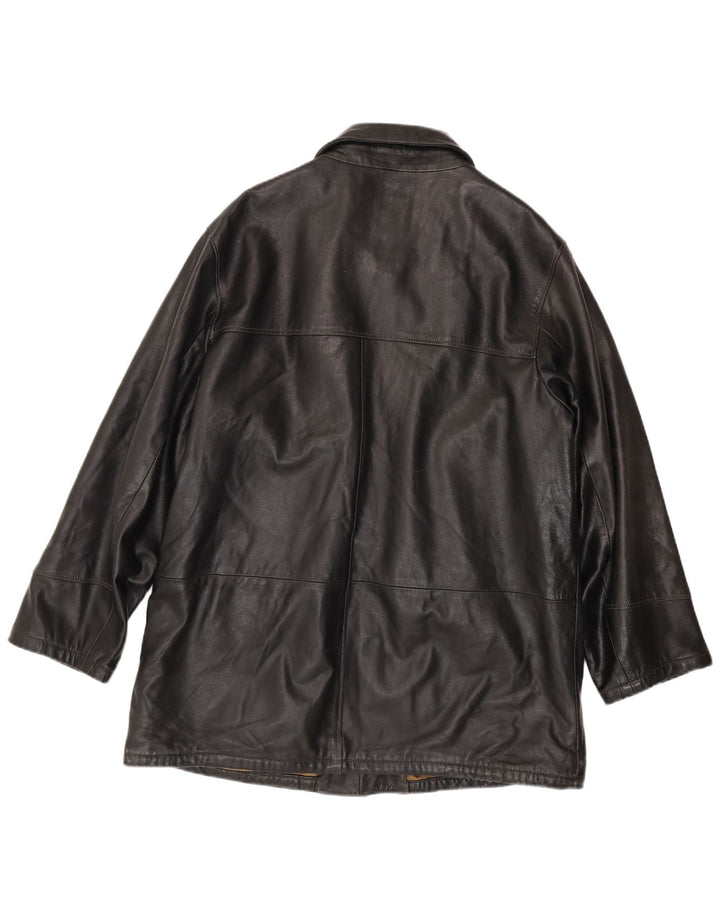 Giacca in pelle da uomo Maffei IT 54 2XL Nera