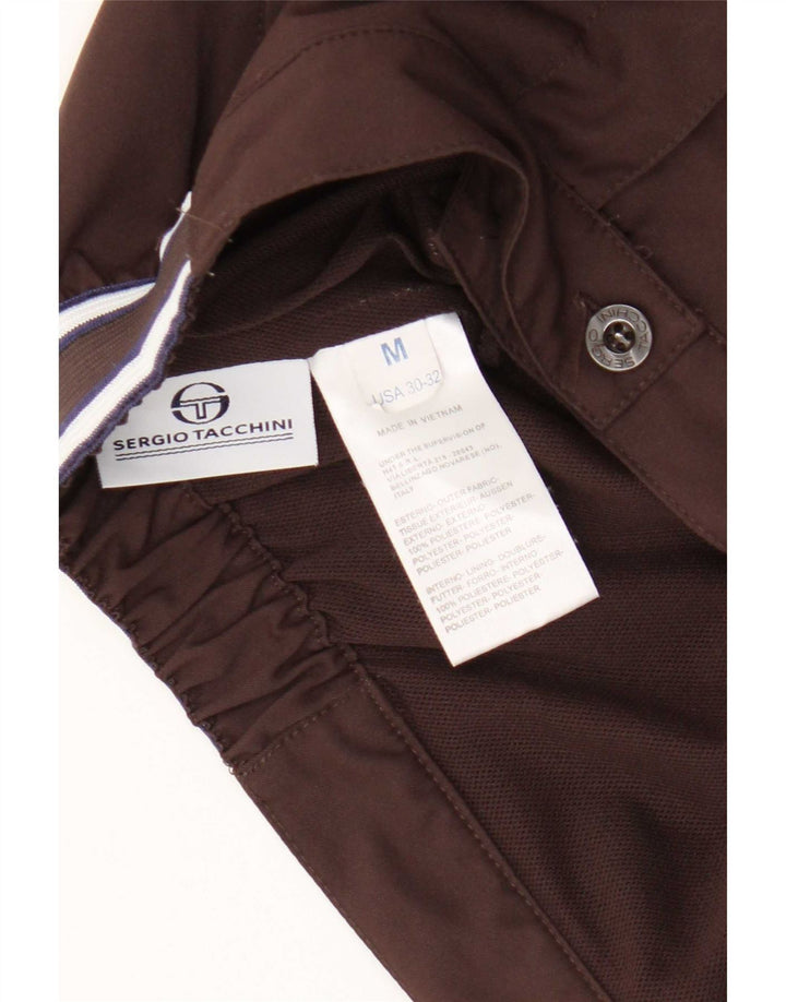 Pantaloncini casual da uomo Sergio Tacchini medi W32 poliestere marrone