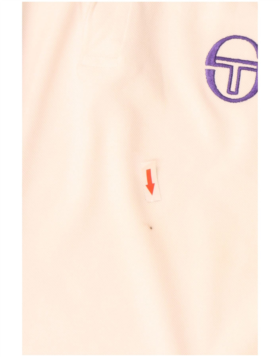 Polo grafica da uomo Sergio Tacchini piccola in cotone bianco