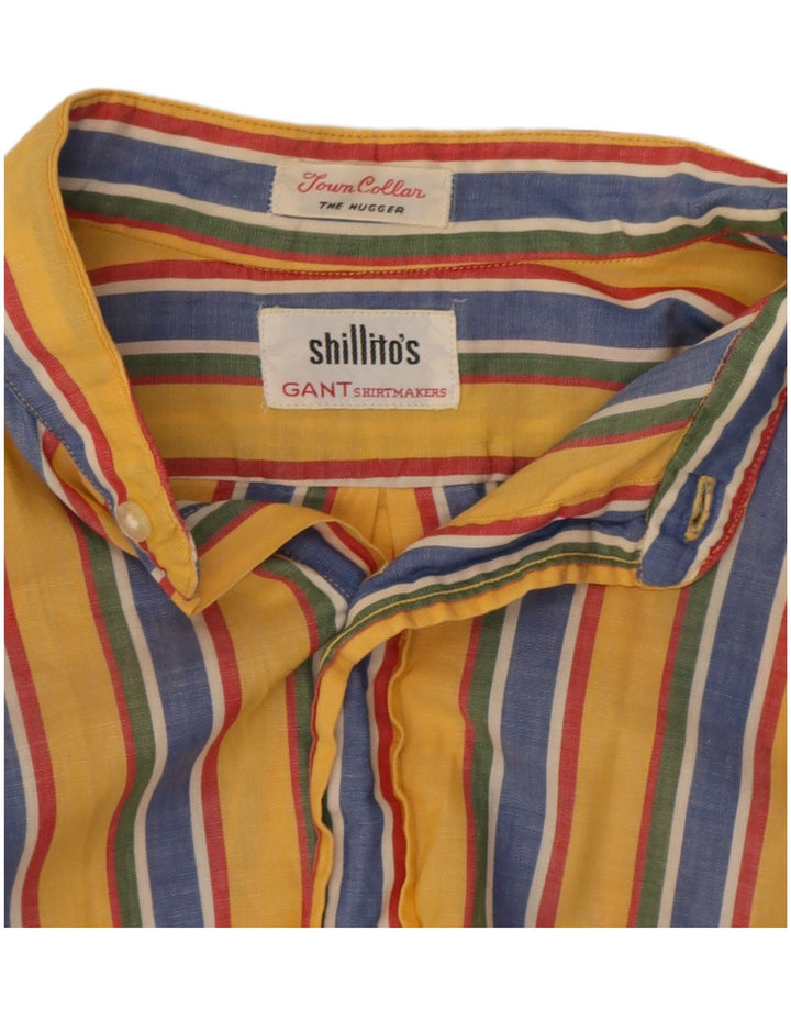 Gant Camicia da uomo a righe grandi multicolori