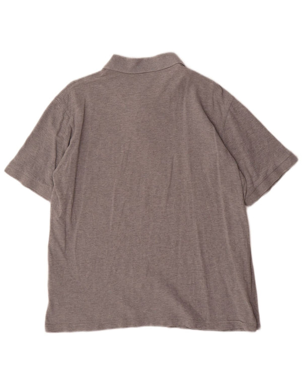 DOCKERS Polo da uomo kaki in cotone screziato grigio medio