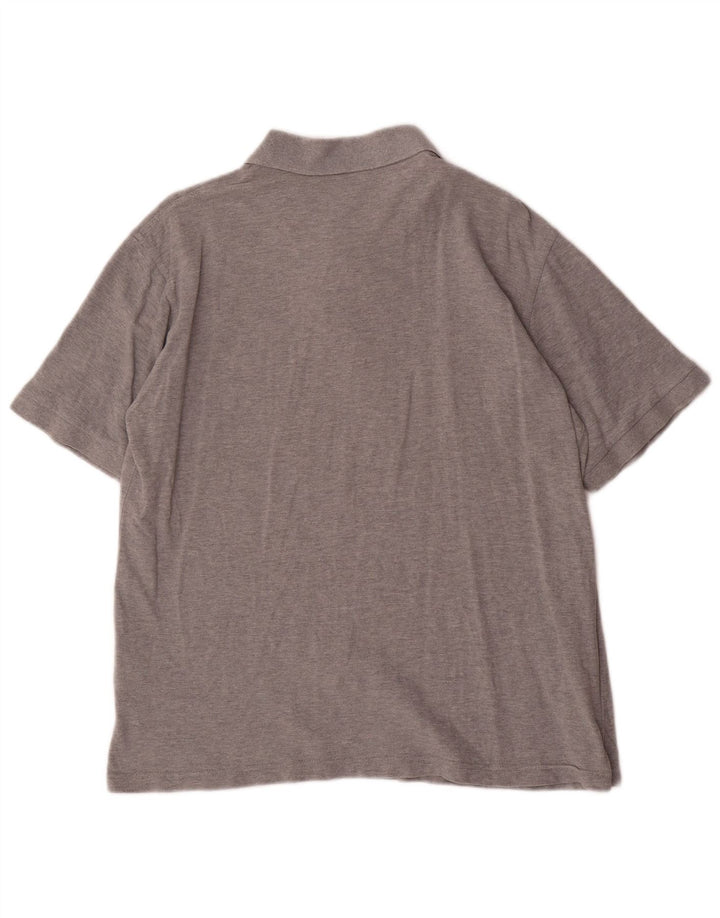 DOCKERS Polo da uomo kaki in cotone screziato grigio medio