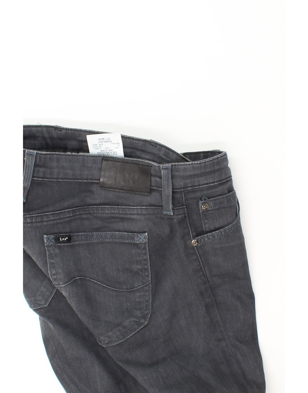 LEE Womens Lynn Narrow Slim Jeans W28 L33  Grey Cotton Vintage Lee and Second-Hand Lee from Messina Hembry 