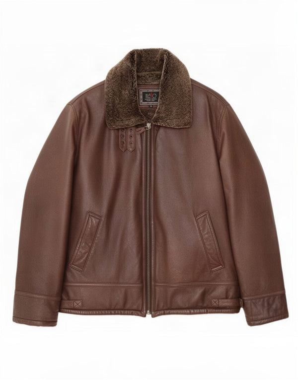 Giubbotto Shearling da uomo Itallo IT 50 Large in pelle marrone