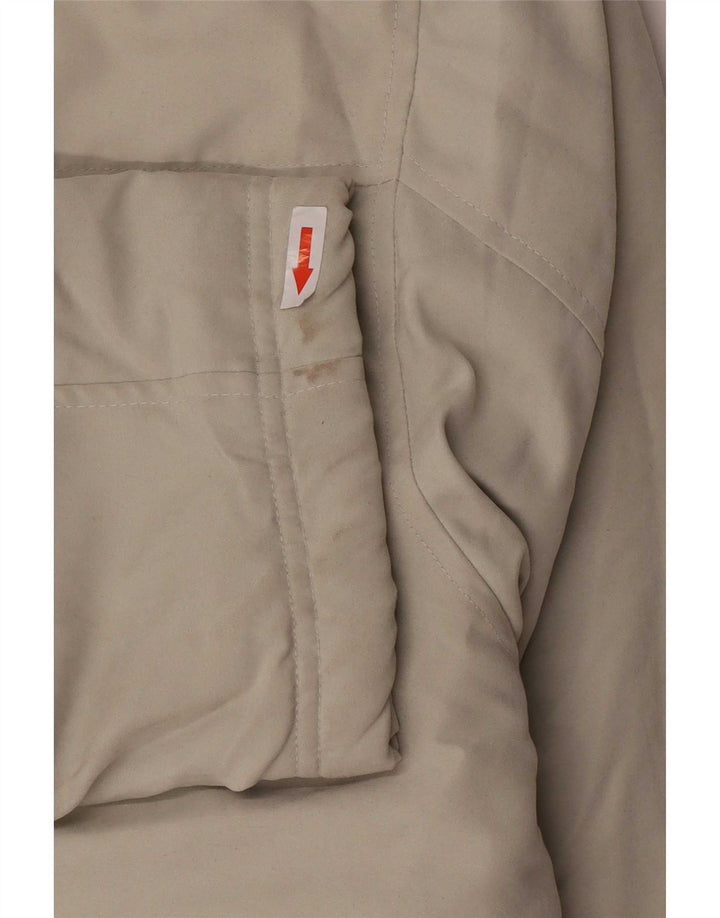 Giubbotto bomber vintage da uomo UK 42 XL Poliestere color block beige