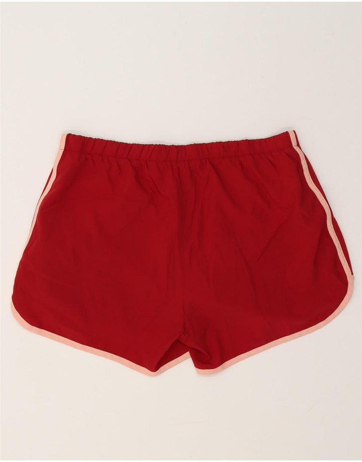 Pantaloncini sportivi ADIDAS Climalite da donna UK 14 Large Rosso Poliestere