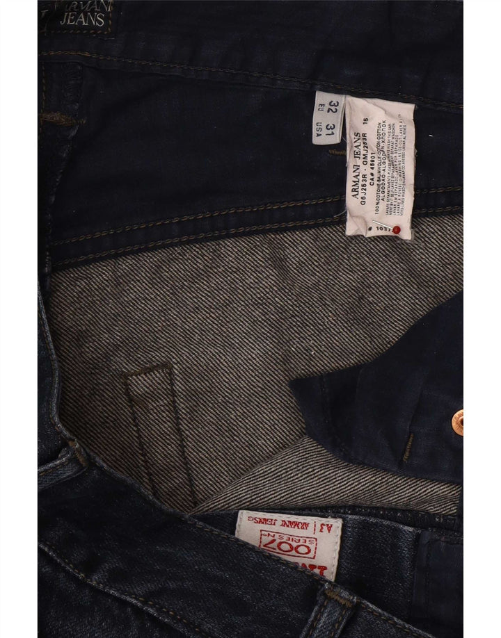 Jeans dritti da uomo Armani W32 L33 in cotone blu navy