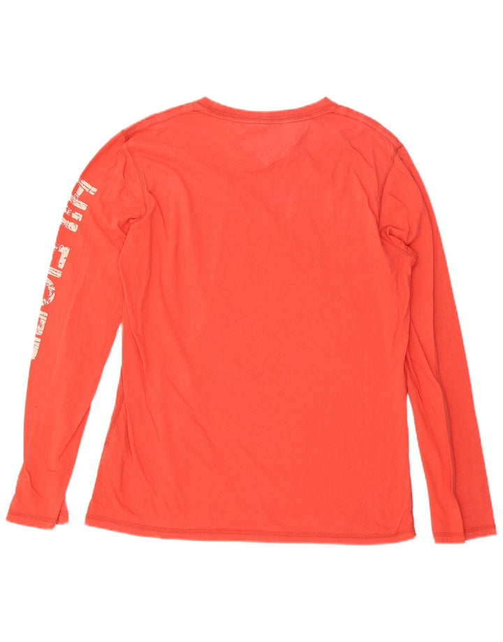 Tommy Hilfiger Uomo Graphic Top Manica Lunga XL Rosso Cotone