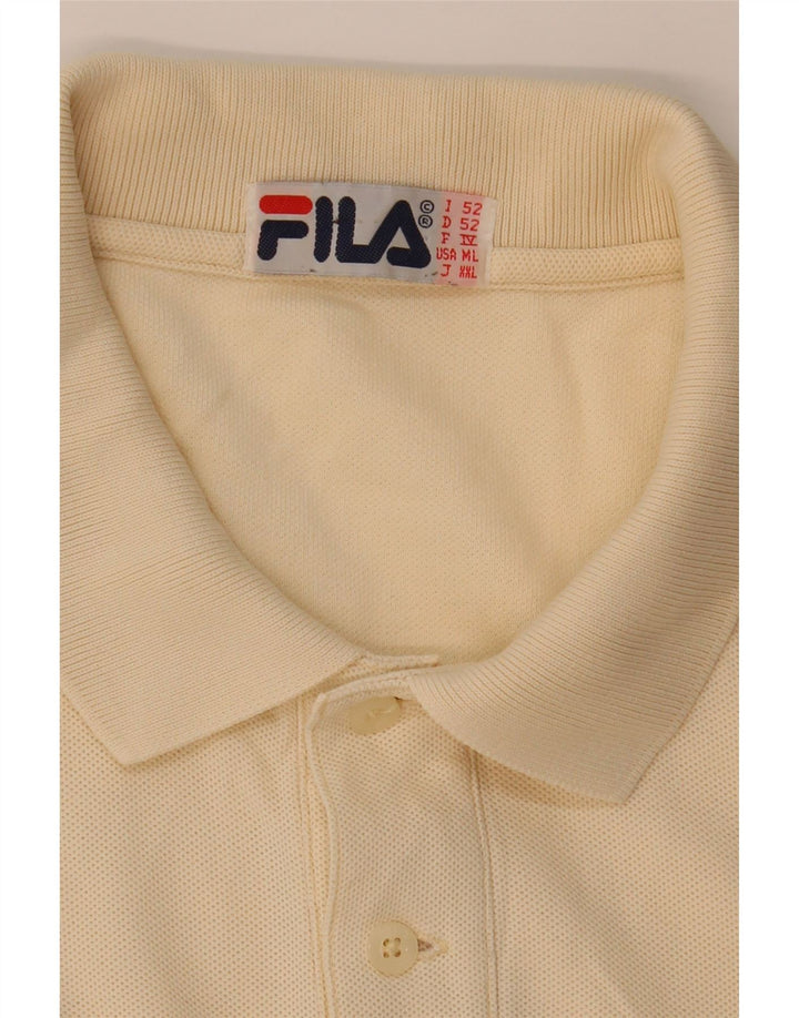 Polo da uomo Fila IT 52 Large gialla