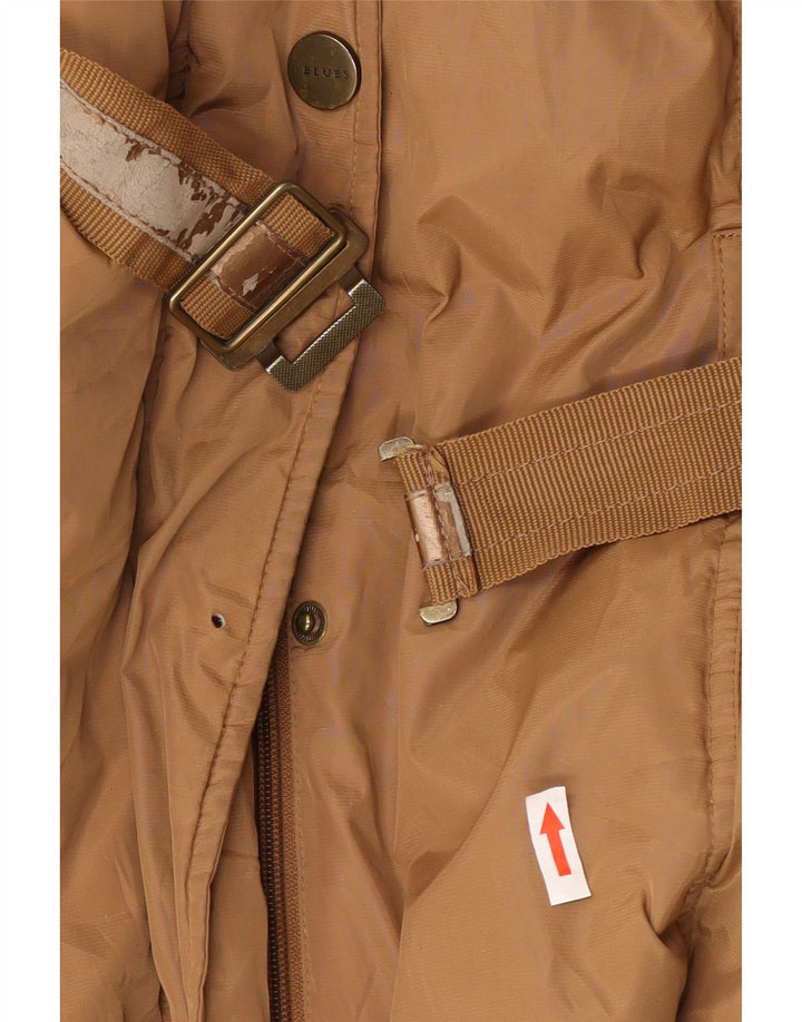 Cappotto imbottito da donna i Blues UK 16 grande poliestere marrone