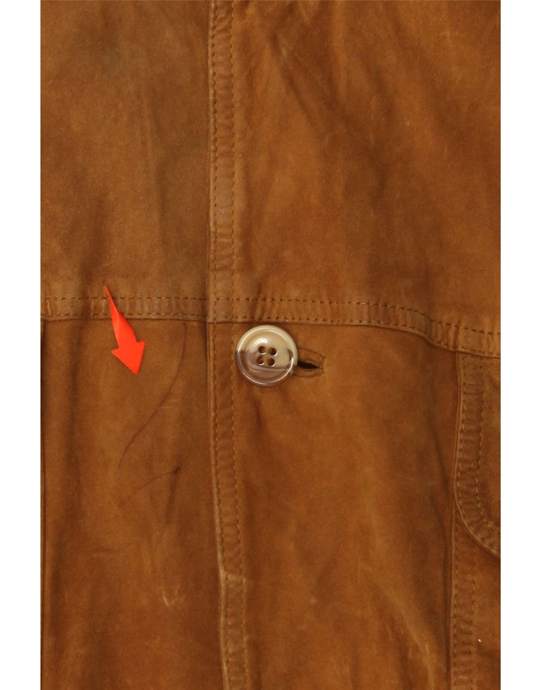 Giacca bomber da uomo VINTAGE in pelle scamosciata IT 54 2XL Pelle marrone