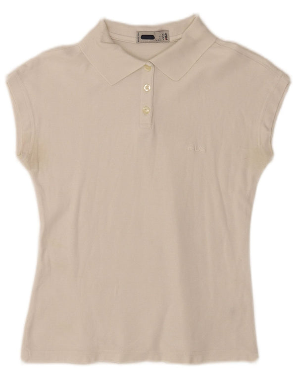 Polo senza maniche da donna Fila IT 42 Medium White