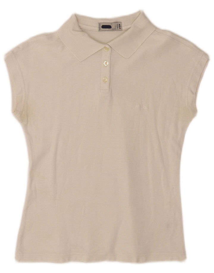 Polo senza maniche da donna Fila IT 42 Medium White