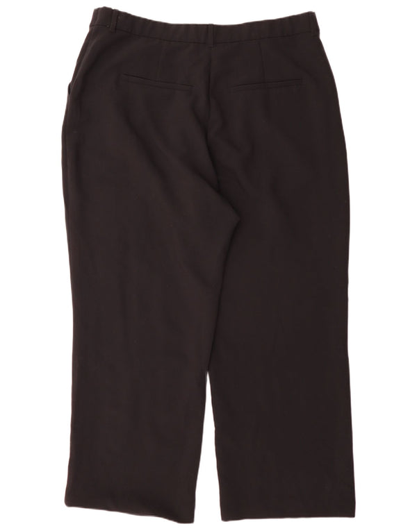 Pantaloni chino a vita alta da donna Abercrombie & Fitch UK 18 XL W34 L30 Neri