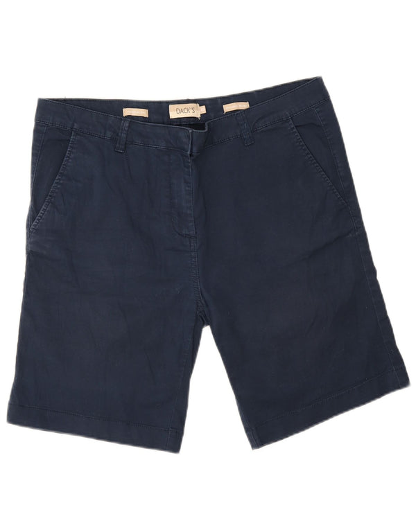 Pantaloncini chino vestibilità regolare da donna di Dack IT 46 Large W34 cotone blu navy
