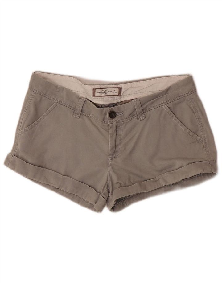 Pantaloni caldi da donna Abercrombie & Fitch US 4 piccoli W32 cotone grigio