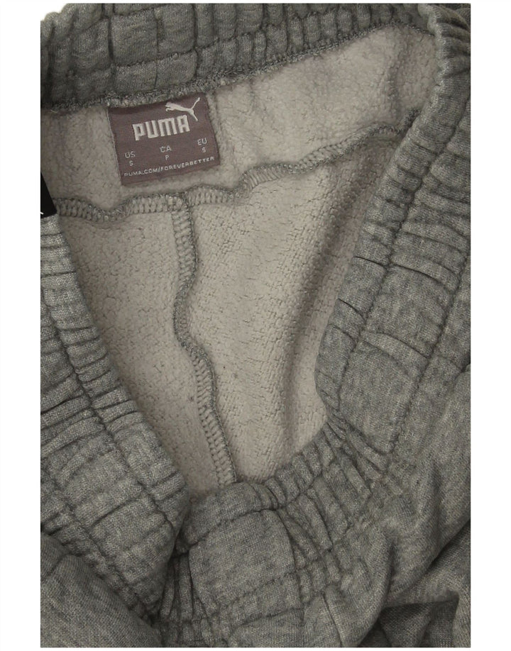 Pantaloni da tuta da uomo Puma Joggers piccoli in cotone chiazzato grigio