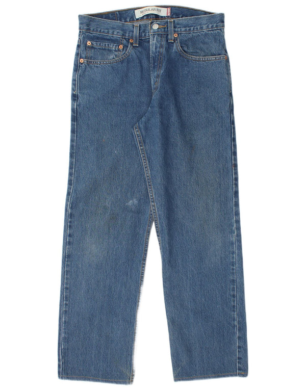 Jeans dritti da uomo Levi's 505 vestibilità regolare W31 L28 cotone blu