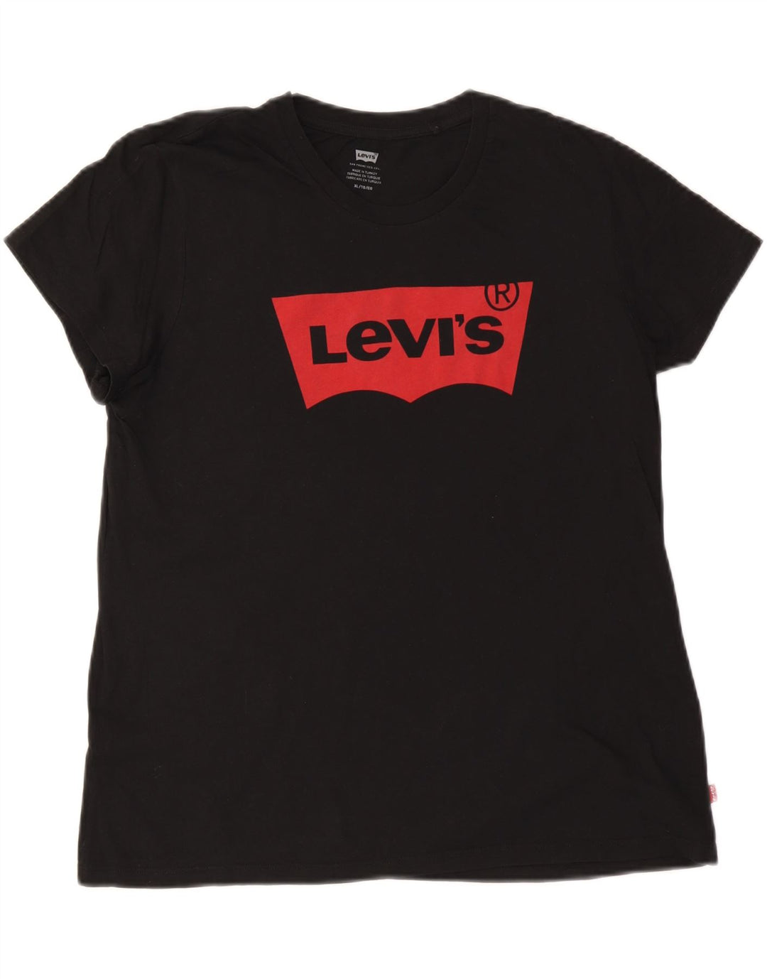 T-shirt grafica da donna LEVI'S UK 18 XL Nera