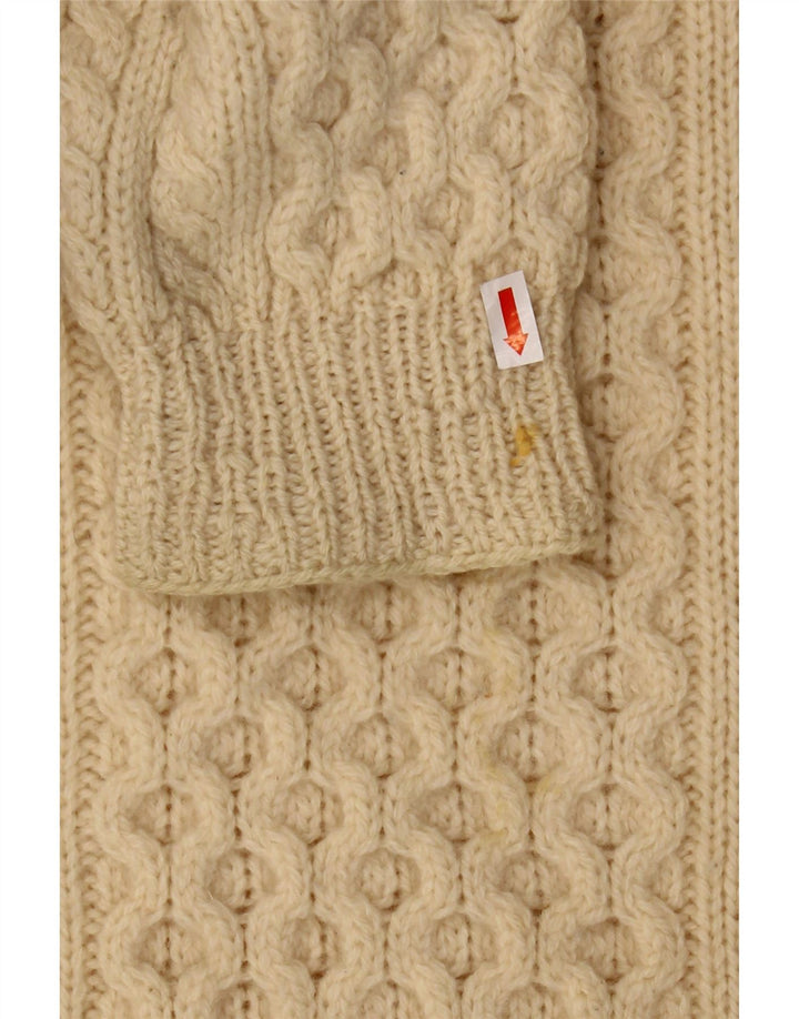 REPLAY Maglione maglione girocollo da uomo XL in lana bianco sporco