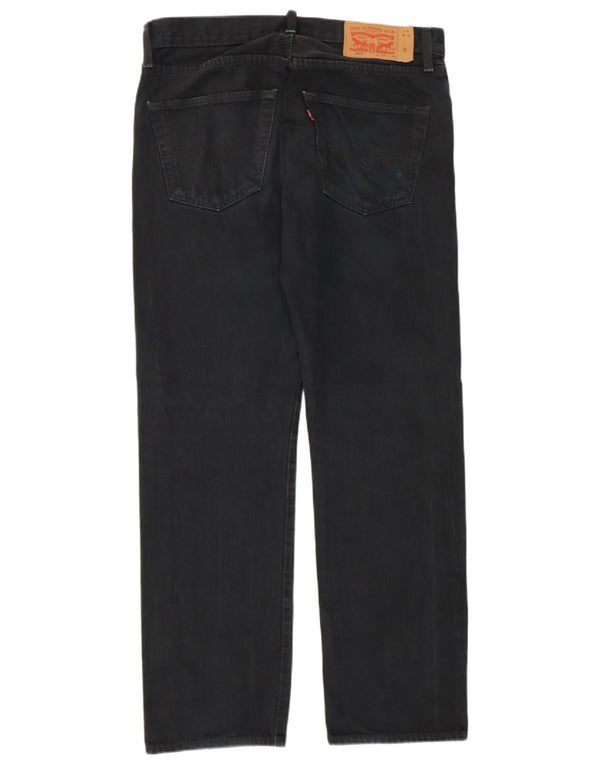 Levi's Uomo 501 Jeans dritti W33 L30 Cotone Nero
