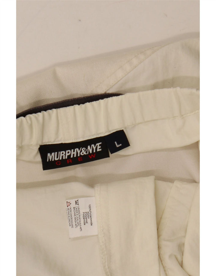 Pantaloni cargo slim da uomo MURPHY & NYE grandi W34 L34 poliammide bianco