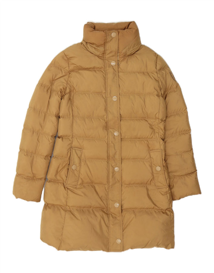 TOMMY HILFIGER Womens Padded Coat UK 14 Medium Brown Polyester Vintage Tommy Hilfiger and Second-Hand Tommy Hilfiger from Messina Hembry 