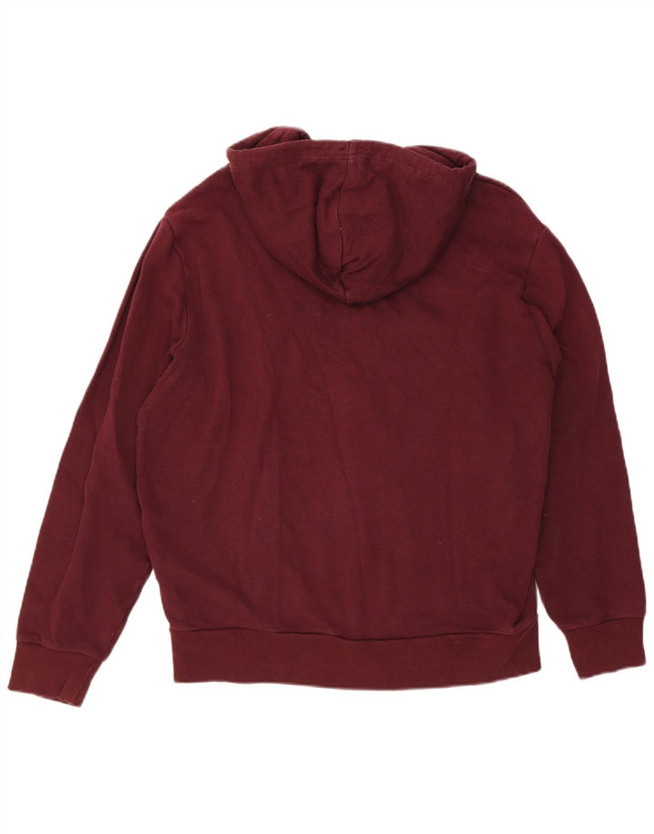 LEVI'S Felpa con cappuccio con zip grafica da uomo grande in cotone marrone