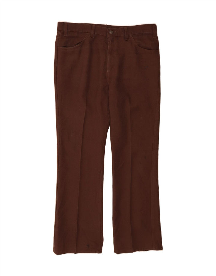 LEVI'S Womens Bootcut Casual Trousers W38 L30 Brown Vintage Levi's and Second-Hand Levi's from Messina Hembry 