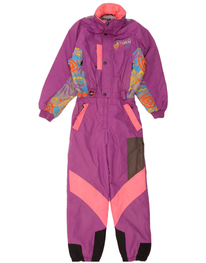 Tuta da sci oversize con cappuccio da donna Diadora UK 14 poliestere viola medio