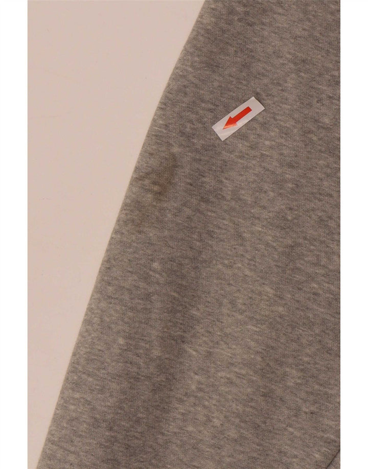 Maglione con cappuccio e zip da uomo Converse grande in cotone grigio