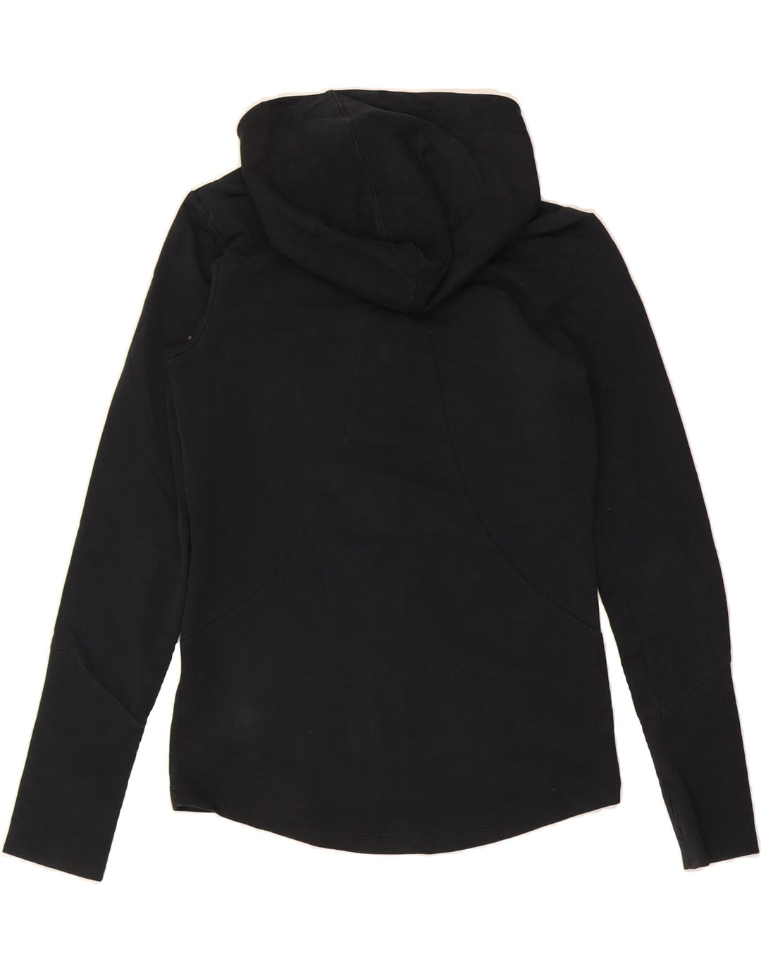 PUMA Womens Graphic Zip Hoodie Sweater UK 12 Medium Navy Blue Vintage Puma and Second-Hand Puma from Messina Hembry 